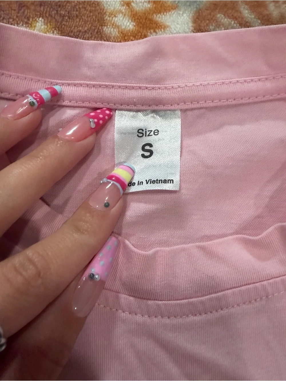 Carebear Pink Heart Graphic Tee